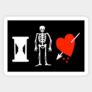 Jolly Roger Pirate Flag - Pirate John Phillips - Skull Skeleton Flag Sticker